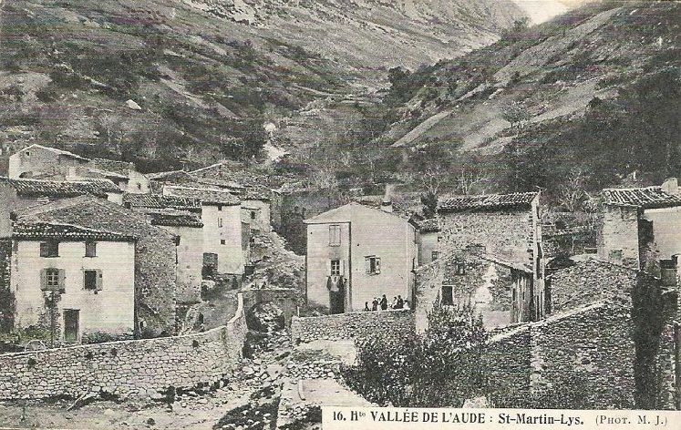 St Martin Lys, carte postale ancienne - vue du bas du port 