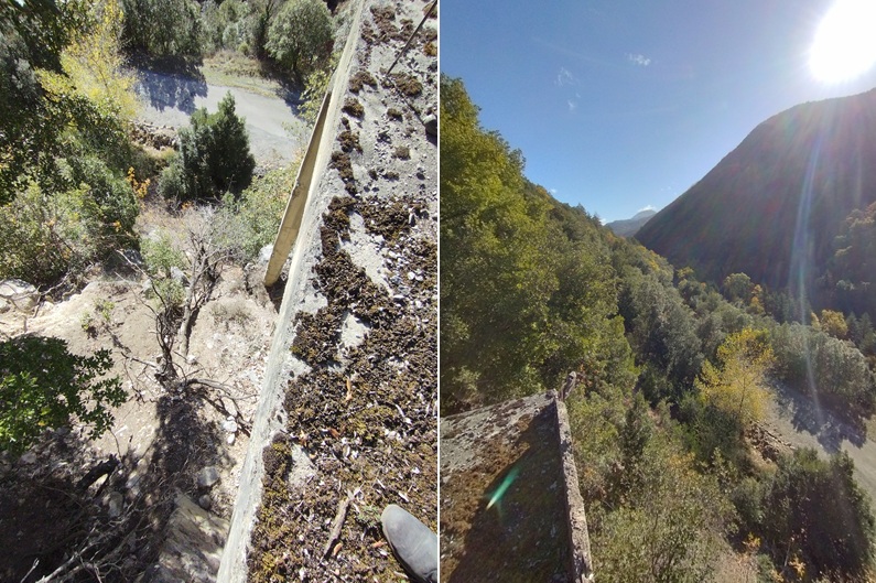 photos prises depuis la terrasse haute du batiment de la carrière Grau 3