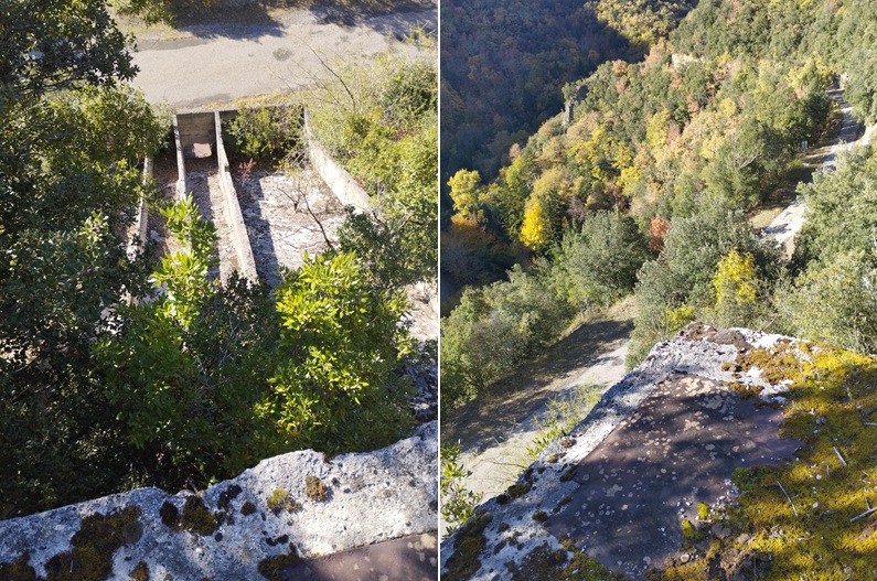 photos prises depuis la terrasse haute du batiment de la carrière Grau 5