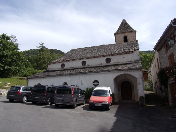 Joucou, église de Joucou, vue avant