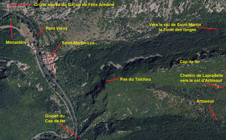 vue satellite de St Martin