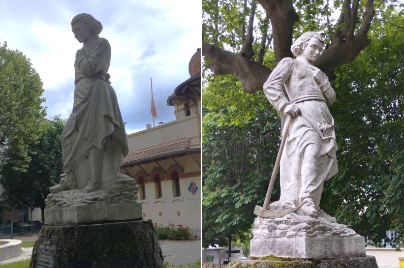Statue de Félix Armand - profils