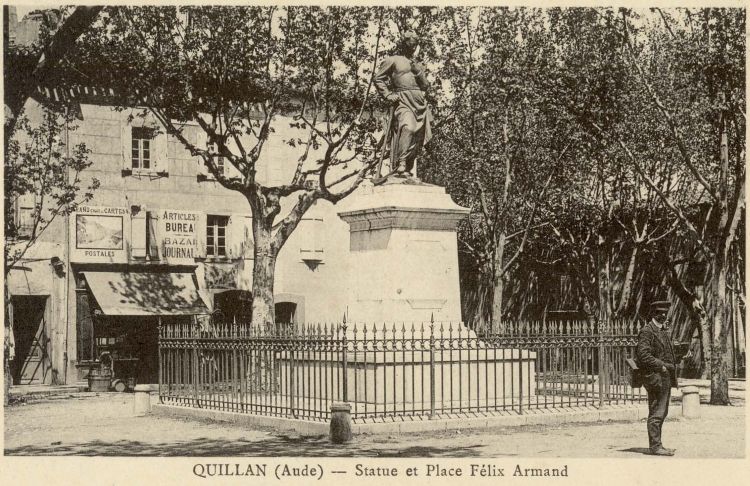 carte postales de la Statue de bronze de Félix Armand 7