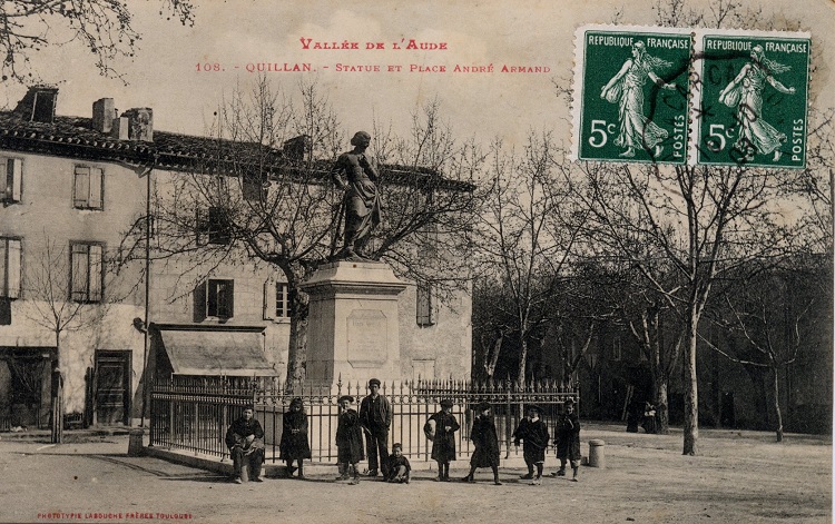 carte postales de la Statue de bronze de Félix Armand 6
