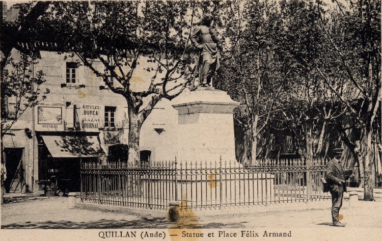 carte postales de la Statue de bronze de Félix Armand 7