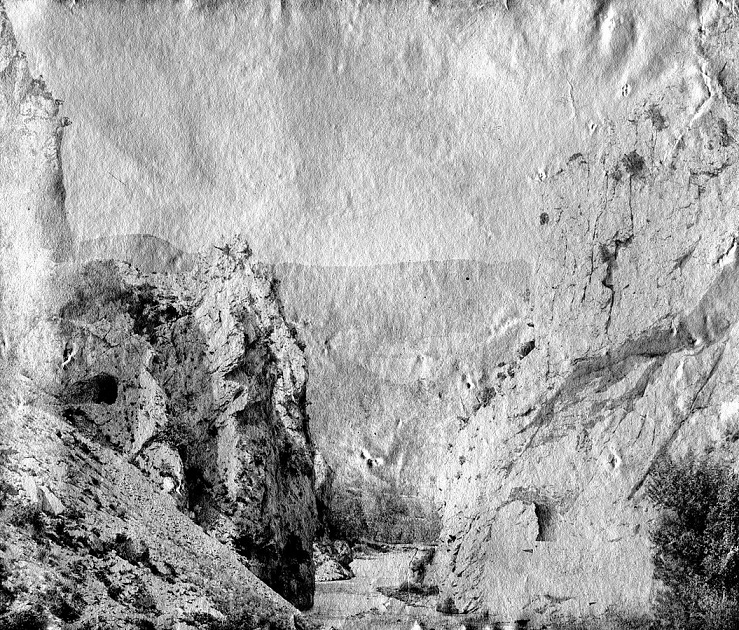 St martin lys - pierre-lys - trou du curé photo Eugène Trutat 1859 - 3