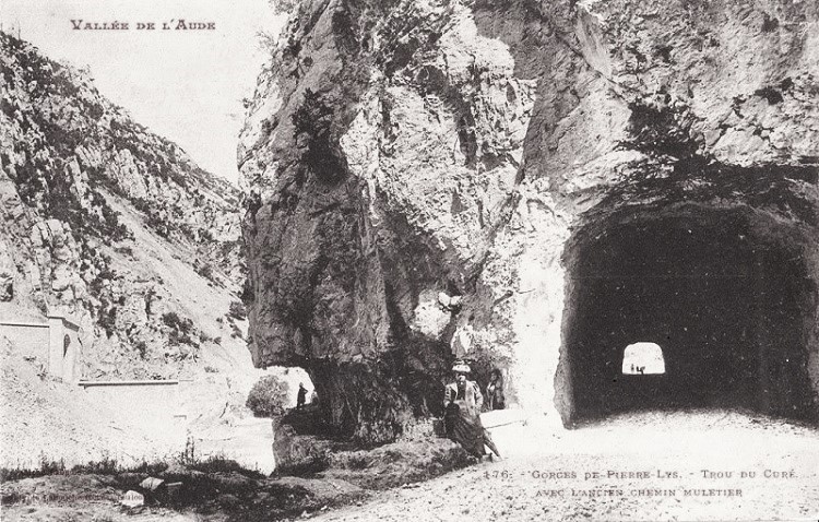 St martin lys - pierre-lys - tunnel et chemin muletier