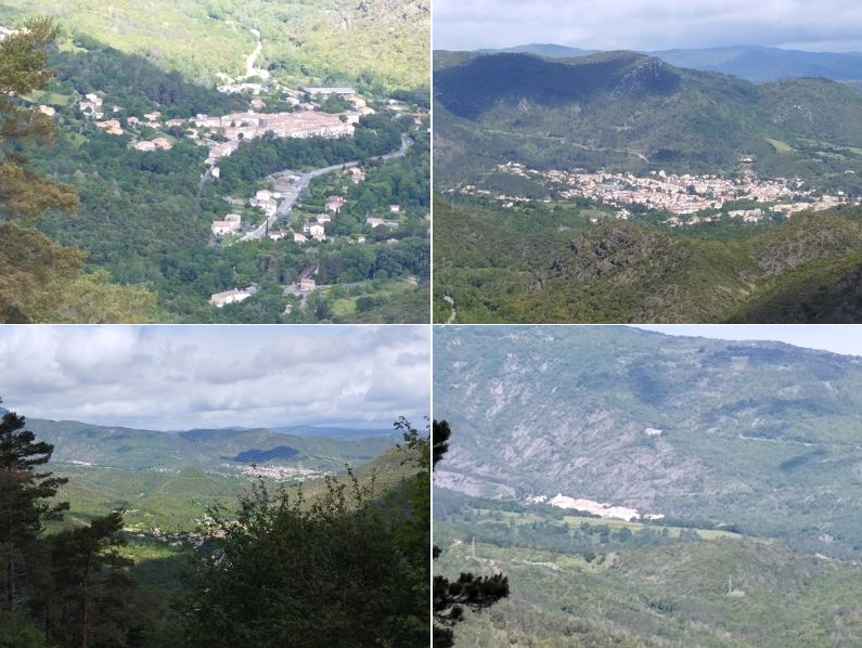 Vue sur Belvianes, Quillan et Ginoles