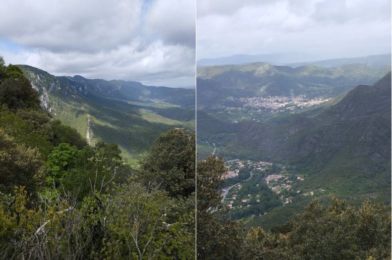 Barrière du diable, Belvianes et Quillan - vue d'un peu plus haut