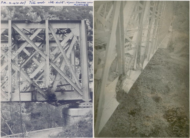 St Martin Lys, pont de fer du bourrec 1944 4