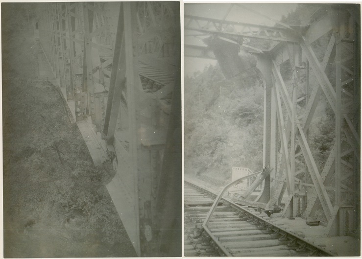 St Martin Lys, pont de fer du bourrec 1944 5