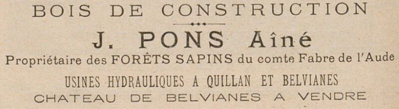 Publicité Pons Bois