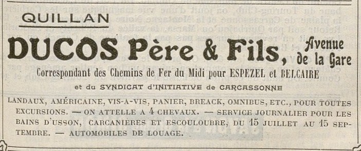Publicité Ducos Transports