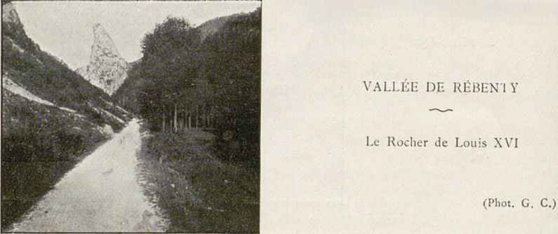 Vallée du Rébenty - Rocher de Louis XVI