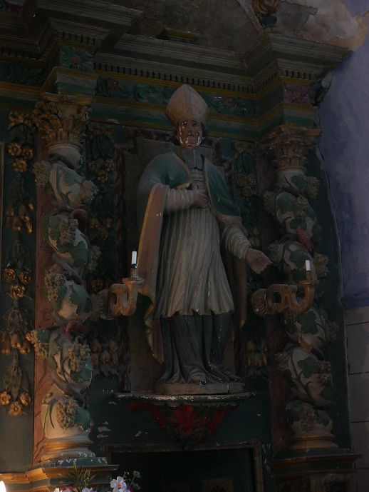 St Martin Lys, retable - Statue de St Martin