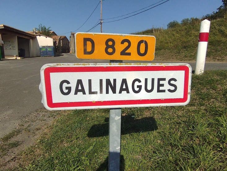 Galinagues, Panneau d'entrée