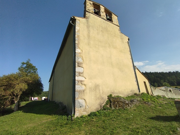 Galinagues, façade de l'église 2