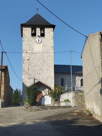 Mazuby, clocher de l'église