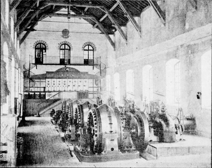 Bulletin du Syndicat d'initiative de Carcassonne et de l'Aude usine de Saint-Georges - turbines -  Ces clichés m’ont été gracieusement prêtés par M. Ch. Evrot, sous-ingénieur des Ponts et Chaussées et par l'Administration de la Science au XX' siècle.