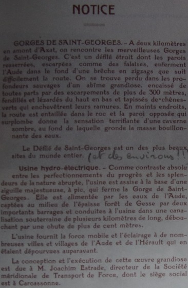 St martin lys - gorges de St georges - carte double notice