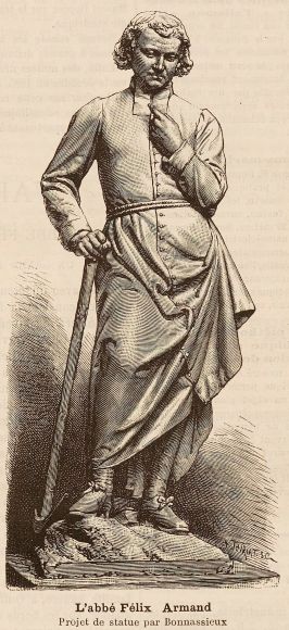gravure de la statue de Félix Armand