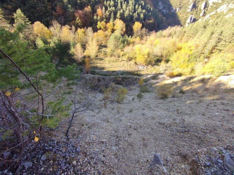 Gorges de St Gorges, Carrière de gravier