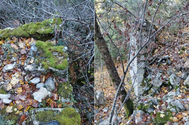 Gorges de St Gorges, Culée d'un Pont portant la voie ferrée 1