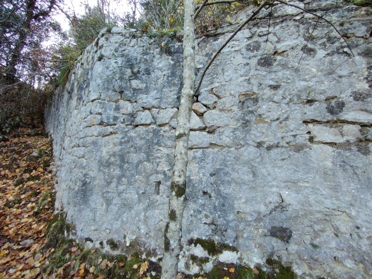 Gorges de St Gorges, Culée d'un Pont portant la voie ferrée 2