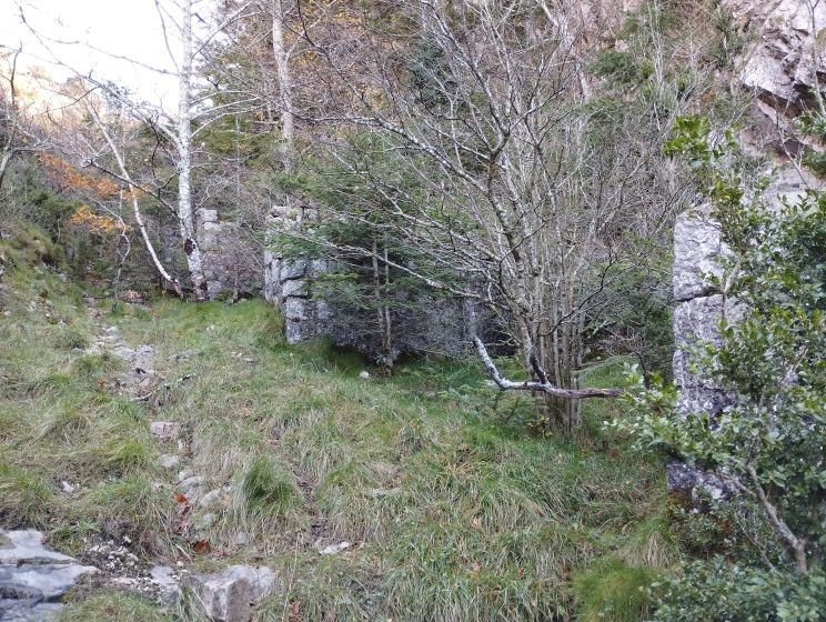 Ponts multiples à l'entrée haute du tunnel de 117 mètres 2