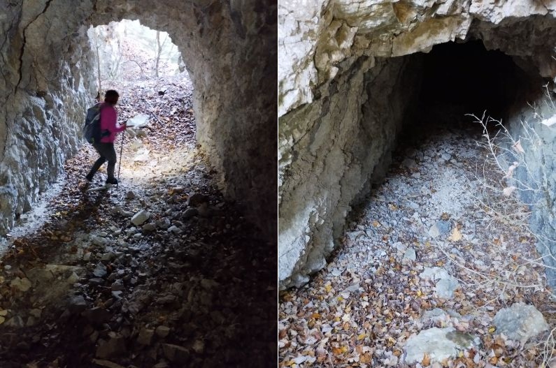 Le grand tunnel de 117 mètres de long 1