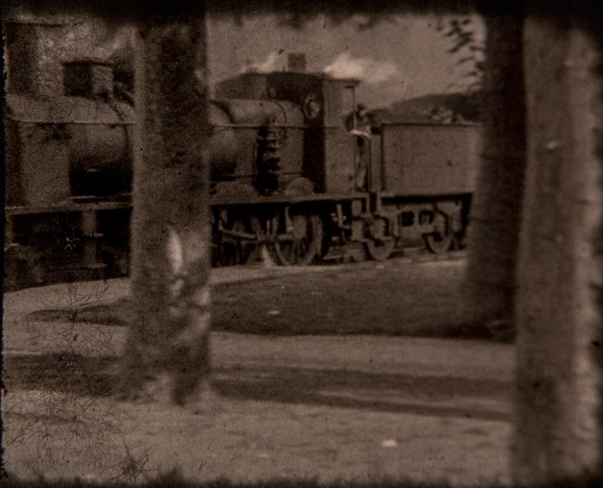 Arrivé du train en gare de Quillan en 1938