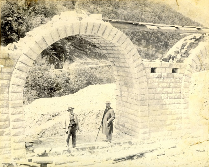 construction du bout du pont du Bourrec 1