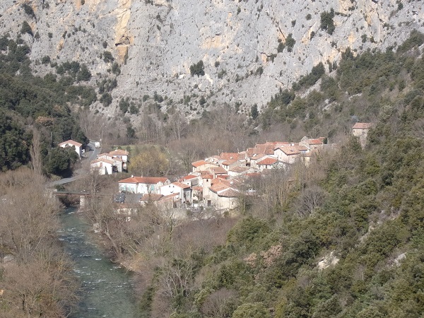 Saint-Martin-Lys, vue du village depuis la via ferrata